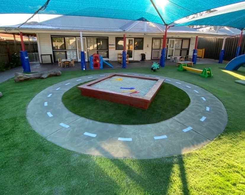 Outdoor play area at Anderson Road Child Care Centre, a short drive from Sunshine